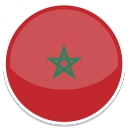 Morocco Flag (Round) (January 2017